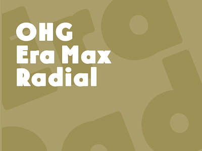 EraMax Radial Black & EraMax Radial Stencil