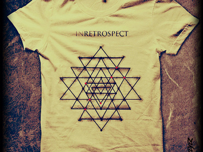 T Shirt Design For The Band Inretrospect apparel design clothing line clothing line tshirt design geometry illustration tshirt artwork tshirt design