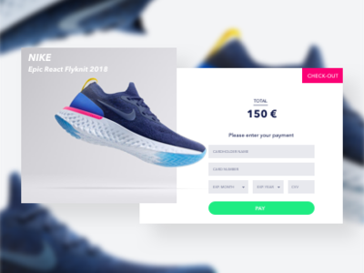 Check it out! credit card checkout dayliui desiginspiration ecommerce nike payment
