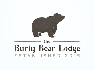 Burly Bear Lodge bear brown debut lodge rustic