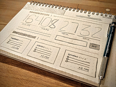 Wireframe: Event Landing Page countdown event schedule website wireframe