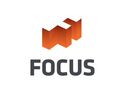 Focus Logo branding klavika logo whitespace