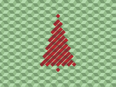 Christmas 2012 christmas optical illusion pattern tree