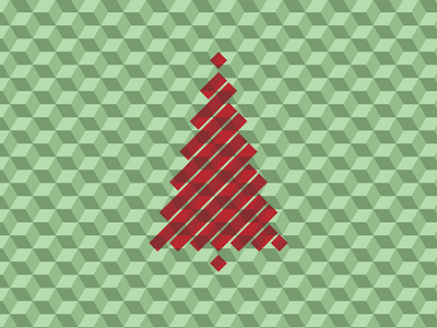 Christmas 2012 christmas optical illusion pattern tree