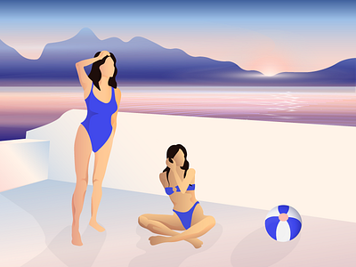 Greece clean color design flat design hello illustration illustrator onepage ui vector web