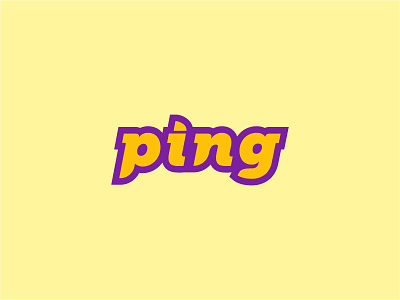 30 logos challenge #4 - Ping graphic design logo logo design ping thirtylogos