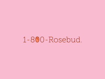 30 logos challenge #6 - 1-800-Rosebud (Big) 1 800 rosebud branding graphic design logo logo design thirtylogos