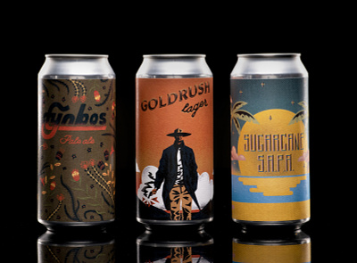 Yoh Brew beer branding beer can beer label design illustraion package design packaging