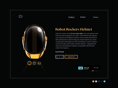 Robot Rockers Helmet daftpunk ecommerce helmet product rock