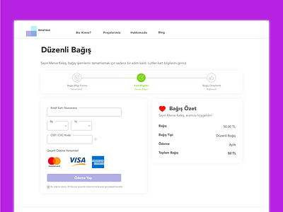 Donation Payment Page credit card creditcard donation module payment payment form payment page progress bar ui ux webdesign website