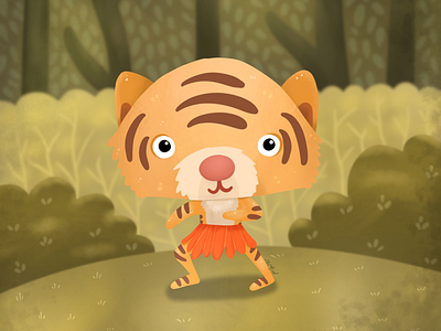 Cindaku cartoon cat character cute illustration monster tiger