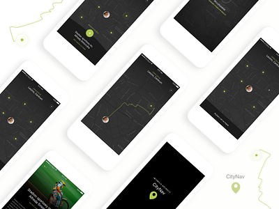 City Nav ios map mobile app navigate ui ux