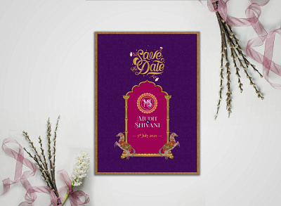 Save the Date Design concept design art invite design invites save the date traditional art traditional design wedding card wedding design wedding invite