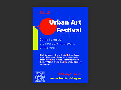 Urban Art Festival poster graphicdesign poster poster design