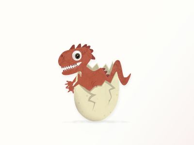 Dino illustration baby dinosaur egg illustration illustrator