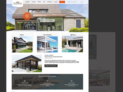 Homepage poolhouses etc design home homepage overview photoshop ui ux