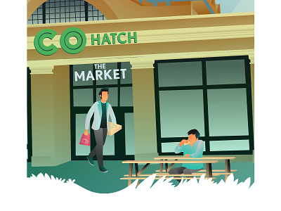 cohatch illustration app branding cartoon character co hatch design flash screen flat flat illustration illustration market illustration ui ux vector vectorart web