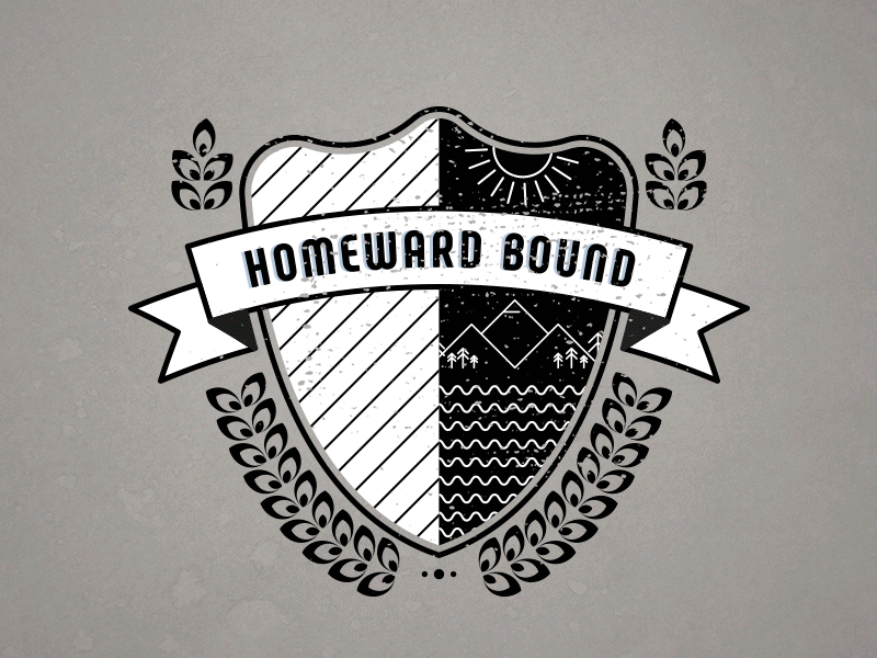 Homeward Bound animated gif badge design graphic homeward bound illustrator photoshop