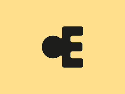 C+E ce design illustrator letterform logo mark minimal monogram