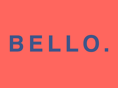 Bello bello design designhistory helvetica project typo typogaphy