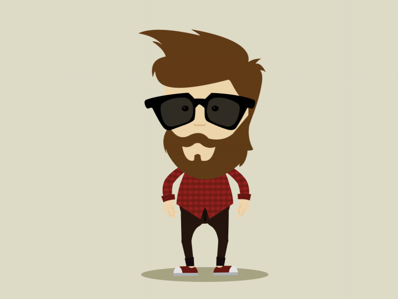 Hipster 2d aftereffects animation dance design gif hipster illustration motion design