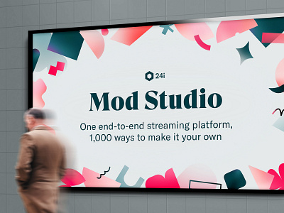 Mod Studio banner banner billboard gradient poster print printdesign printing shape shapedesign shapes