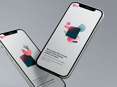 Shapes composition gradient illustrations iphone mobile responsive shape shapes ui
