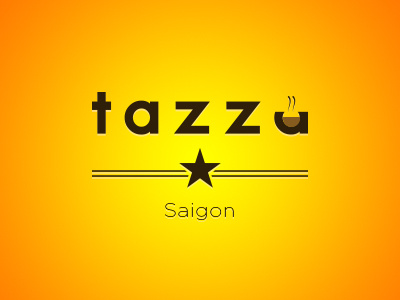 Tazza - Coffee Shop cafe coffee daily logo challenge dailylogo dailylogochallenge dailylogochallengeday6 day6 saigon tazza