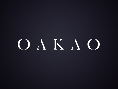 Oakao - fashion brand daily logo challenge dailylogo dailylogochallenge dailylogochallengeday7 day7 fashion logo typography wordmark