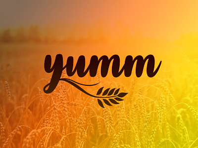Yumm - Granola cereals challenge daily logo challenge day 21 dailylodailylogochallengeday21 dailylogo dailylogochallenge food granola healthy logo wheat