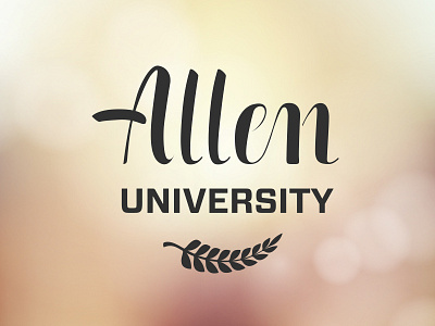Allen University challenge daily logo challenge day 38 dailylodailylogochallengeday38 dailylogo dailylogochallenge logo school uni university