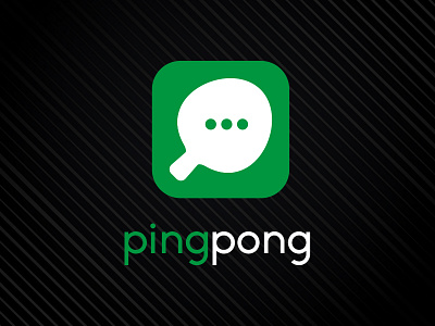 Ping Pong - Messaging app applogo challenge daily logo challenge day 39 dailylodailylogochallengeday39 dailylogo dailylogochallenge logo messaging pingpong