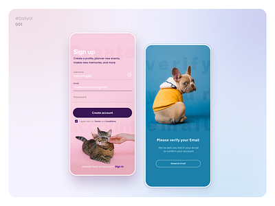 Daily UI 001 - Sign Up