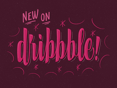 New on Dribbble! dribbble ipad pro lettering procreate