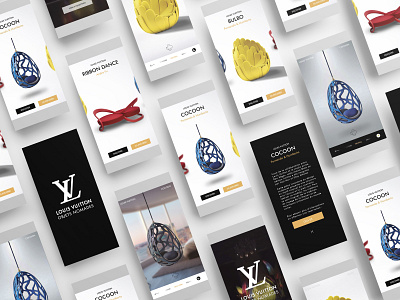 Louis Vuitton : Objets Nomades App app design application design louis vuitton objets nomades ui uidesign ux webdesign