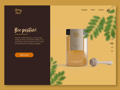 Honey Moon colors design honey honey website nature design product page ui ui design uidesign webdesign website website concept website design
