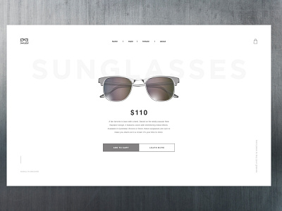 Sunglasses clean design minimal sunglass sunglasses ui ux web