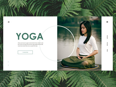 Yoga design minimal typography ui ux web yoga