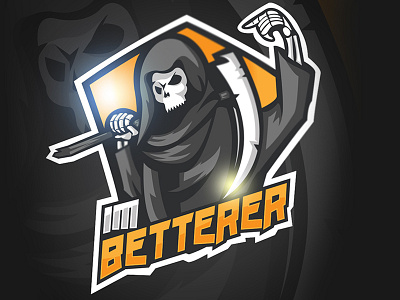 Im_BETTERER eSports logo blackops4 callofduty cod esports fortnite logo logodesigner mascot ninja ps4 reaper scuff