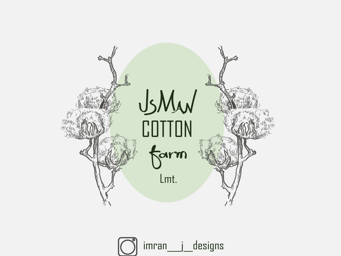 Cotton farm logo by Imran Javed on Dribbble