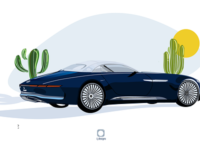 Mercedes Maybatch CABRIOLET animation branding car auto design flat graphic identity illustration logo mercedes mercedes benz minimal pattern poster type ui ux vector web website