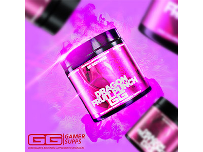 Gamersupps Dragon Flavour Ad advertising design