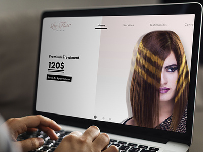 Lux Hair Lounge || Web Design dailyui design figma hair product design user experience user interface ux webdesign