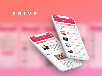 FRIVE || Mobile App Design