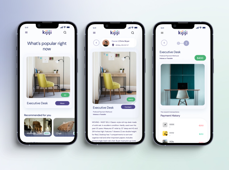 Dynamic Web App Design | Kijiji by Ayda Mete on Dribbble