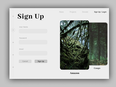 Day 01 || Daily UI Sign Up