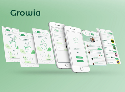 Growia contol design app designs nature plant ui