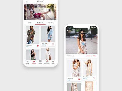 Syte App app design fashion app image recognition interactive ios app iphone mobile product design shop similar items ui ux