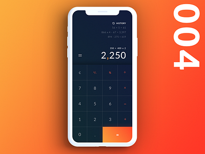 Daily UI 004 - Calculator