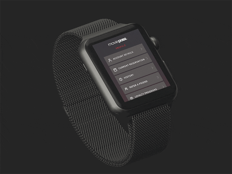 Daily UI 007 - Moviepass Settings Concept 007 concept app apple watch dailyui interface ios mobile design moviepass settings ui ux
